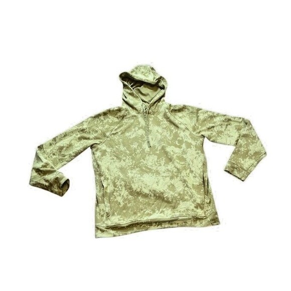 Lululemon City Sweat Pullover Hoodie Men's Size Large Green Tie Dye Sweatshirt - Picture 1 of 8